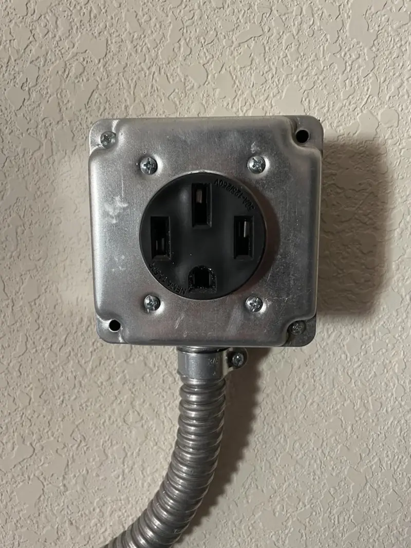 NEMA 14-50 outlet installed for Smart Home Electrical in Hardin